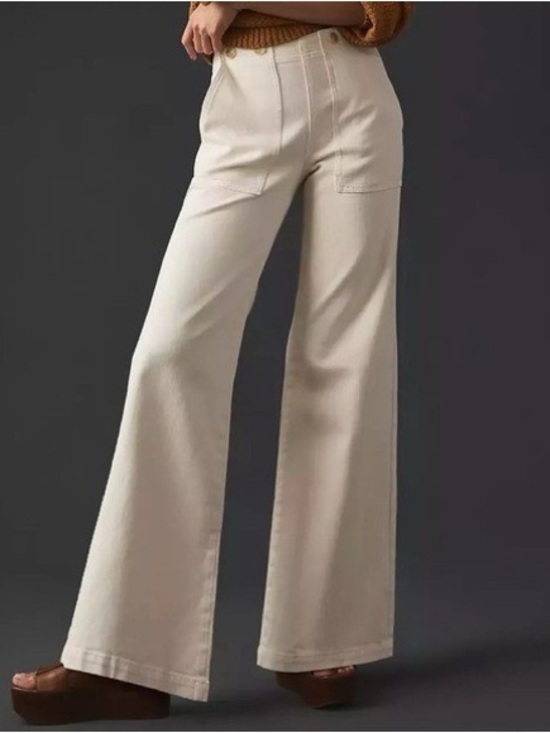 Anthropologie Denim - Anthropologie Pilcro The Kit Wide-Leg Utility CORDUROY Trouser